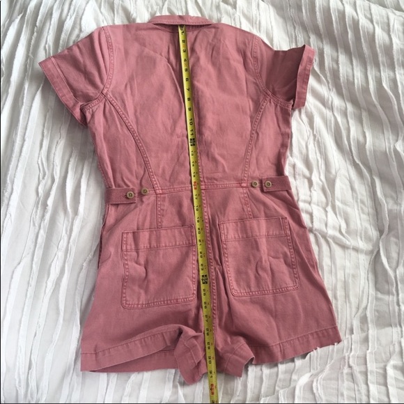 SOLD Madewell Pink Zipper Boilersuit Romper - Picture 7 of 8